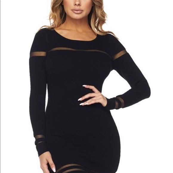 LAST ONE! 🖤MIMI BANDAGE DRESS🖤 - Picture 2 of 6